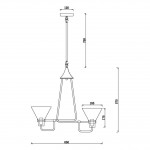 Подвесная люстра Vele Luce Lorenza VL1732L04