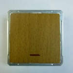 Выключатель Wessen 59 одноклавишный с индикацией бук (самовозвратный) (VS116-151-8-86)