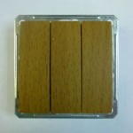 Выключатель Wessen 59 трехклавишный бук (VS0516-351-8-86)