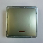 Выключатель Wessen 59 одноклавишный шампань с индикацией (VS116-153-4-86)