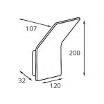 WLE 1931  white светильник настенный Italline