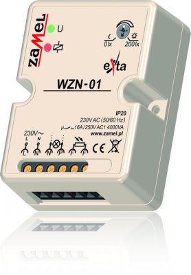 Zamel Реле сумеречное 16А IP20 крепление на плату (с датчиком SOH-01 1м) (WZN-01/S1) Zamel Реле сумеречное 16А IP20 крепление на плату (с датчиком SOH-01 1м) (WZN-01/S1)