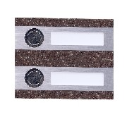 Zamel Кнопка звонка 2-я декоративная прямоугольная (темный) (PDK 250/2(темный))