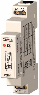 Zamel Контактор модульный 16А 24V AC/DC 1НО+1НЗ на DIN-рейку (PEM-01/024) Zamel Контактор модульный 16А 24V AC/DC 1НО+1НЗ на DIN-рейку (PEM-01/024)