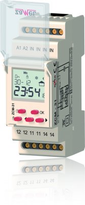 Zamel Программатор времени астрономический 1-канал ЖК 16А 400 программ IP20 на DIN рейку (ZCM-31) Zamel Программатор времени астрономический 1-канал ЖК 16А 400 программ IP20 на DIN рейку (ZCM-31)