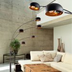 Торшер Zumaline BRANCA TS-5805-BKGO