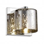 Светильник настенный Zumaline PIOLI W0369-01A-B5GR (silver with dots)