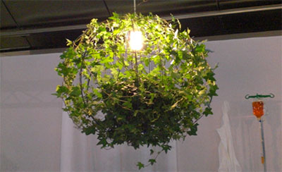 Люстра своими руками из листьев